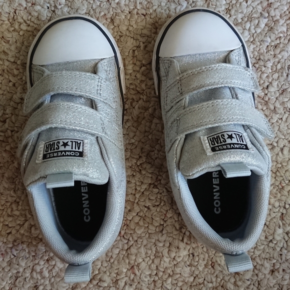 Converse Chuck Taylor All Star sneakers sparkly gray size 9 - Picture 7 of 14